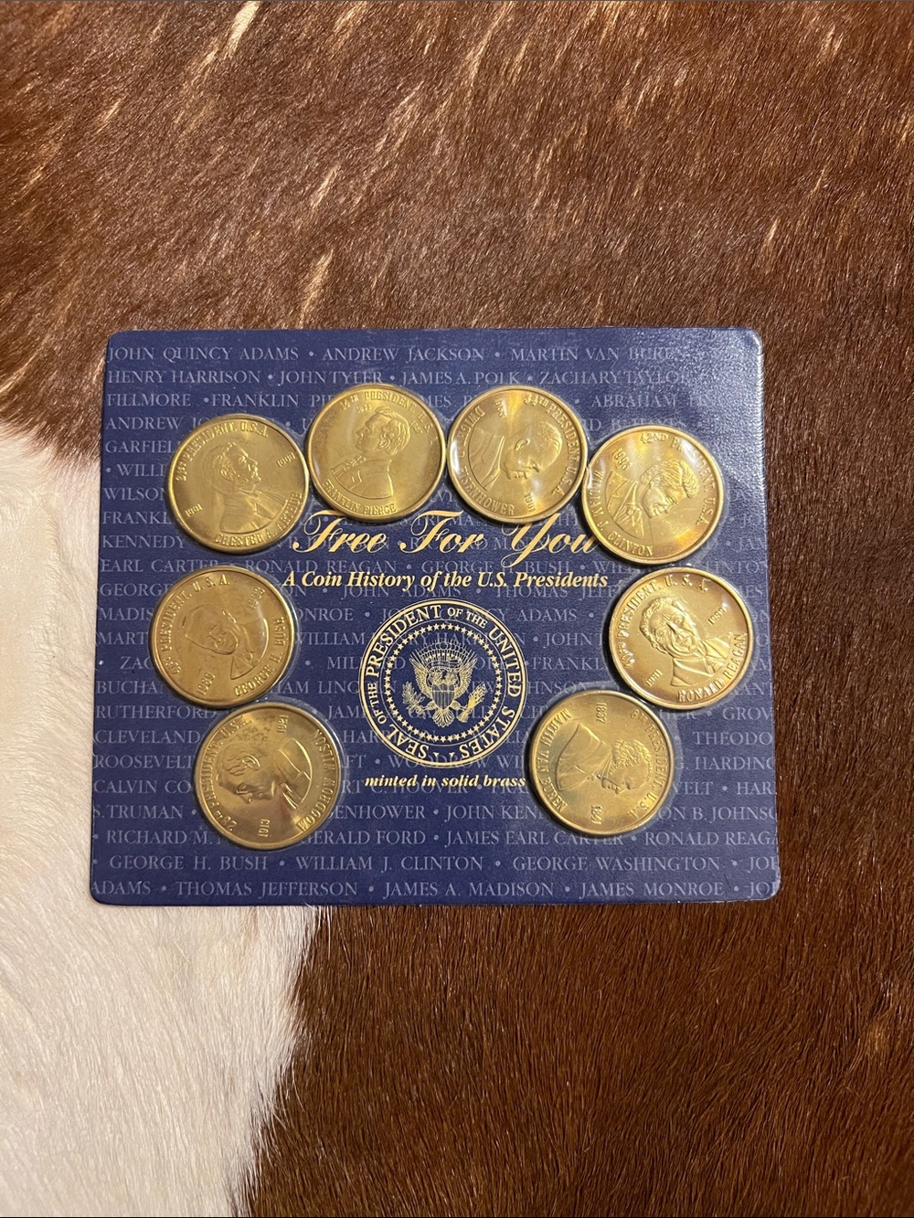 1997 Readers Digest History of the U.S. Presidents Presidential Coin Set CRD#6